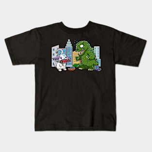 monster vs rabbit Kids T-Shirt